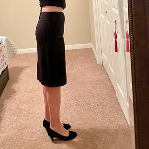 Orsay black knee-length pencil skirt size 4